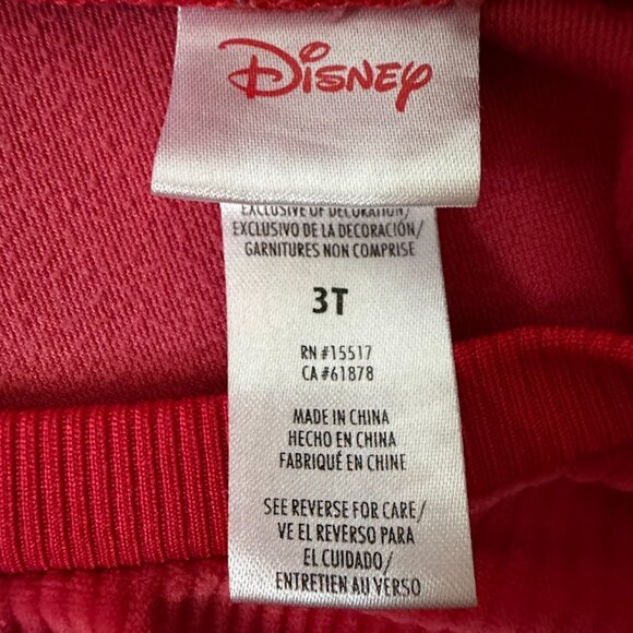 Red Toddler Velour Mickey Mouse Outfit Size 3T - Picture 6 of 6